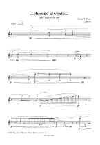 CHIEDILO AL VENTO for alto flute